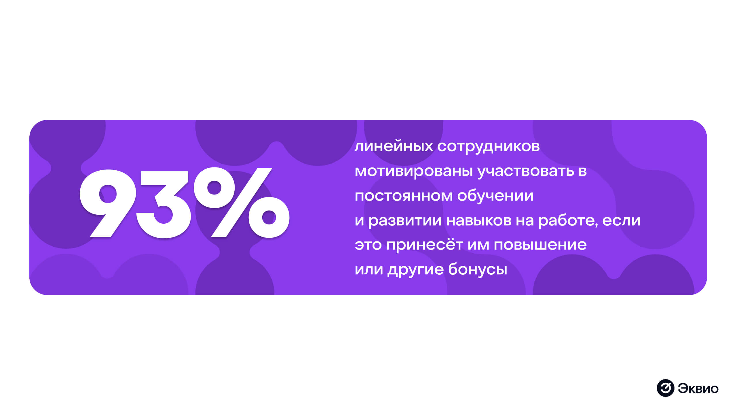 93% линейных сотрудников мотивированы участвовать в постоянном обучении и развитии